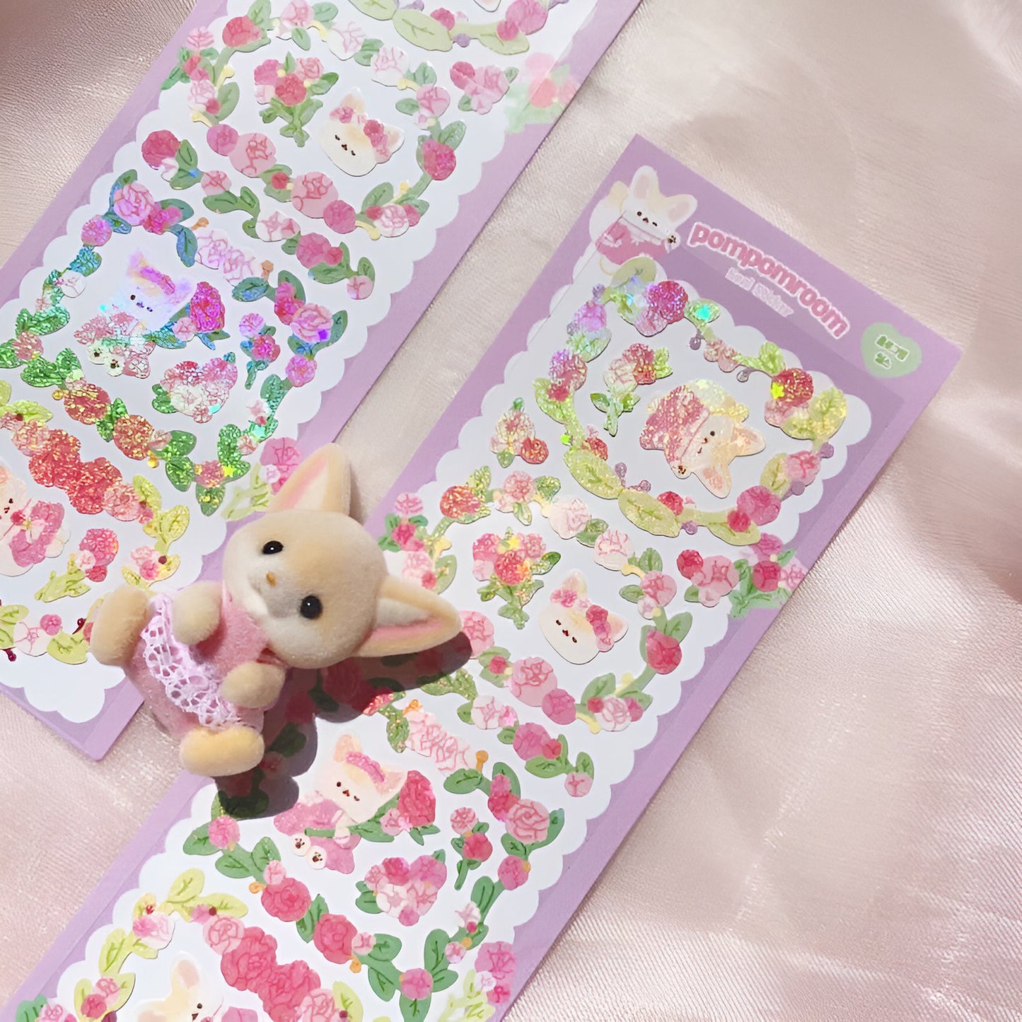 Rose garland sticker sheet